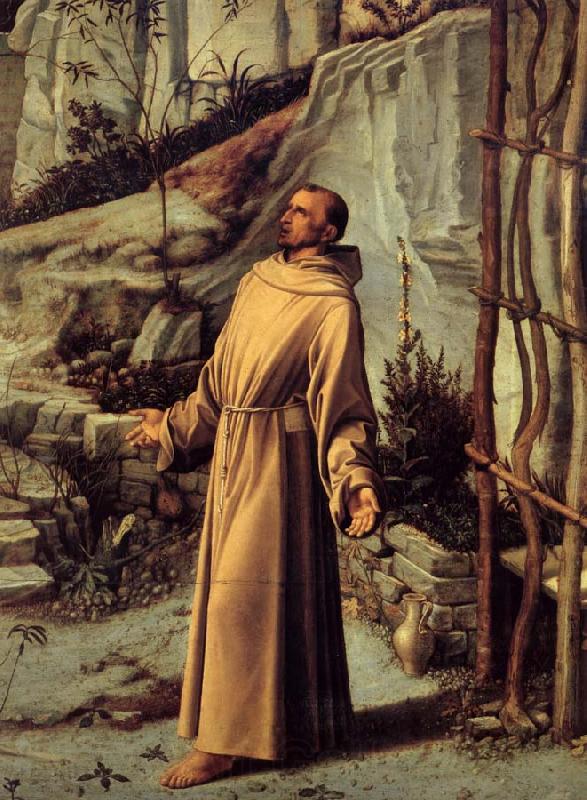 BELLINI, Giovanni Details of St.Francis in the desert Norge oil painting art